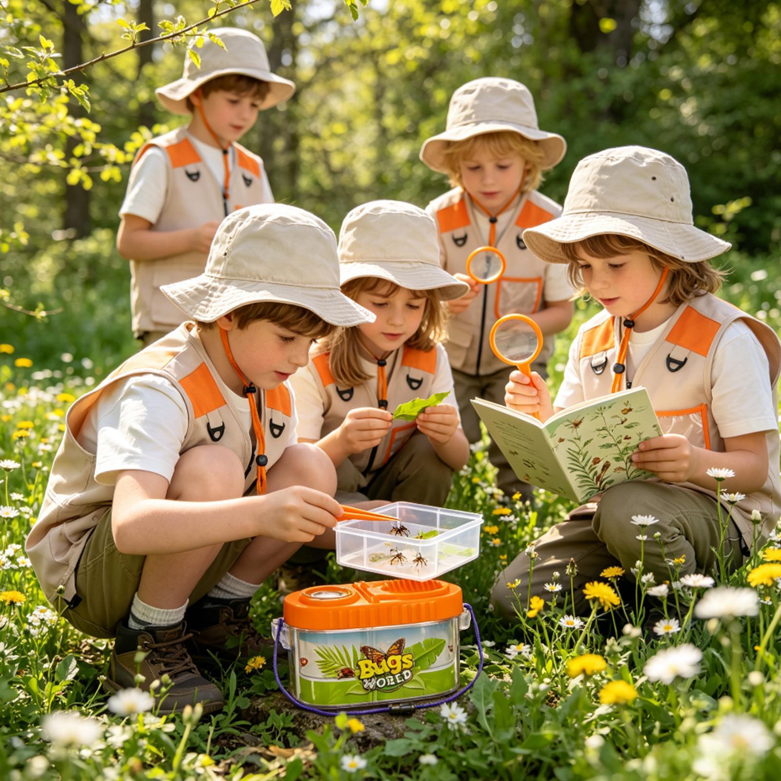 Outdoor Adventure Kit For Kids - Perlengkapan Petualangan Anak Dengan Topi Kaca