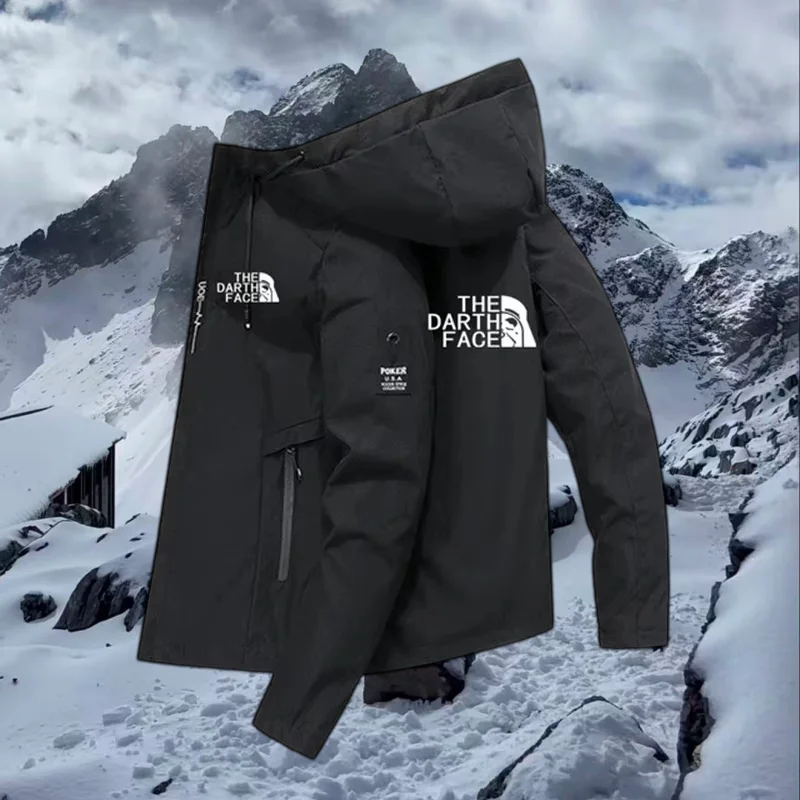 Outdoor Adventure Sports - Jaket dengan Saku Berkerah dan Resleting,