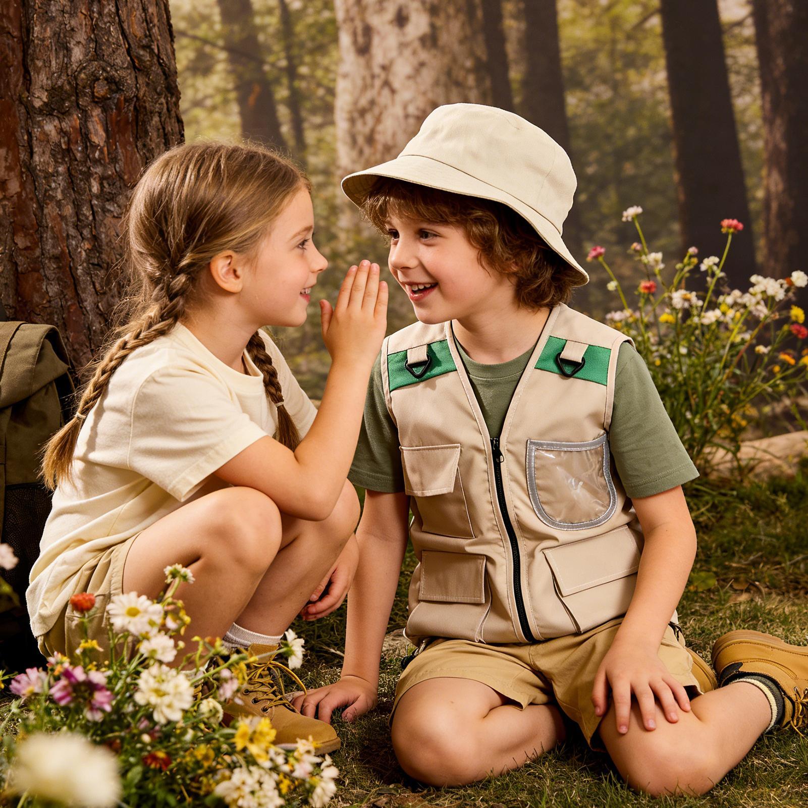 Setelan Rompi dan Topi untuk A - Outdoor Adventure Kit For Kids ulasan dan harga
